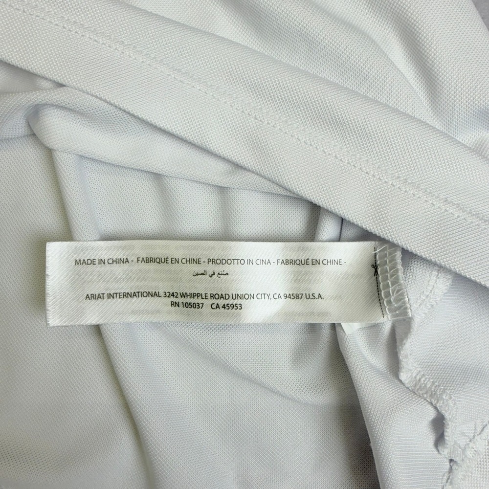 Ariat Pro Series Show Shirt Women Small White Short Sleeve Equestrian Snap Front - Picture 8 of 11